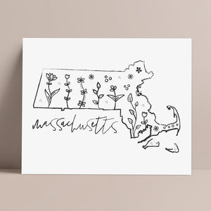 massachusetts wall art