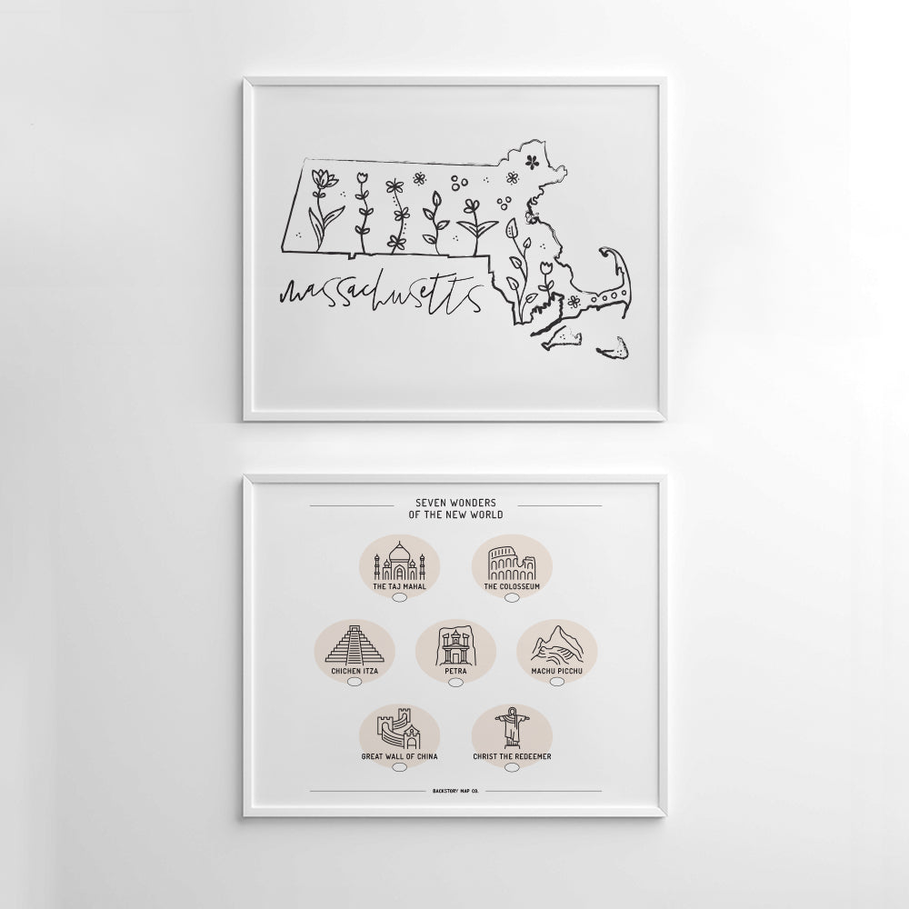 massachusetts wall art