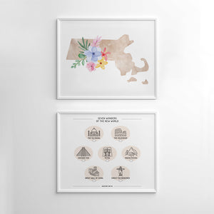 massachusetts wall art