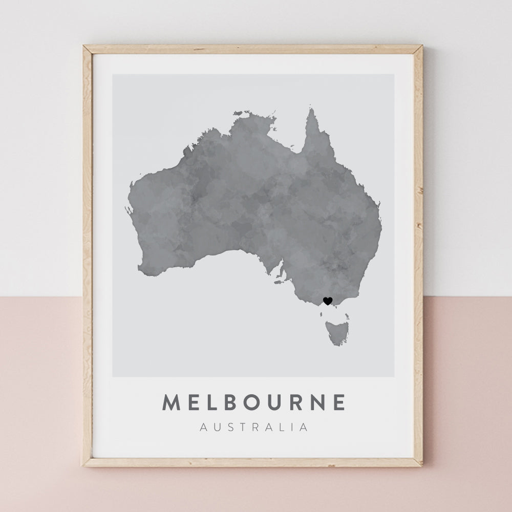 melbourne australia map