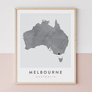 melbourne australia map