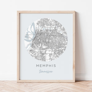 memphis tennessee map