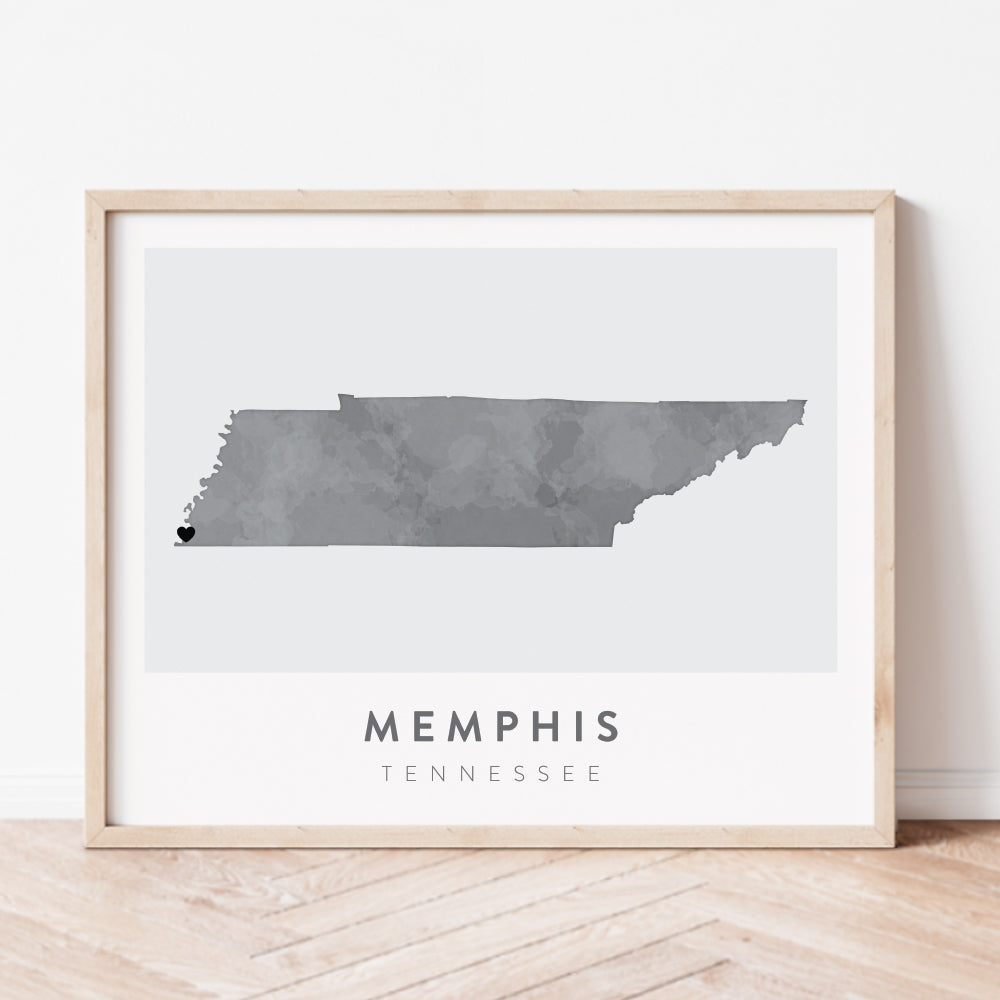 memphis tennessee map