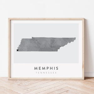 memphis tennessee map
