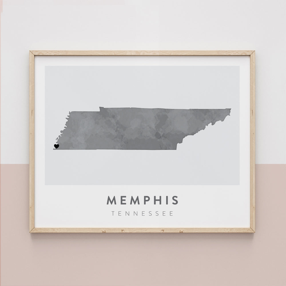 tennessee map poster