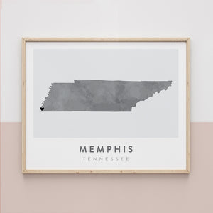 tennessee map poster