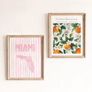 Miami Florida Pink Pastel Poster
