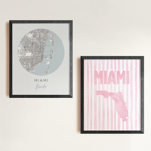 Miami Florida Pink Pastel Poster