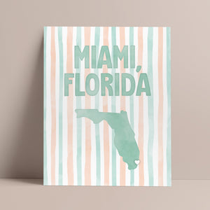 Miami Florida Poster