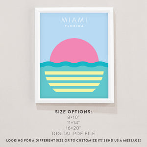 miami florida wall art