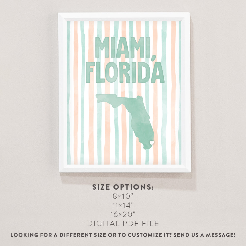 Miami Florida Poster