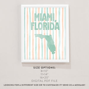 Miami Florida Poster