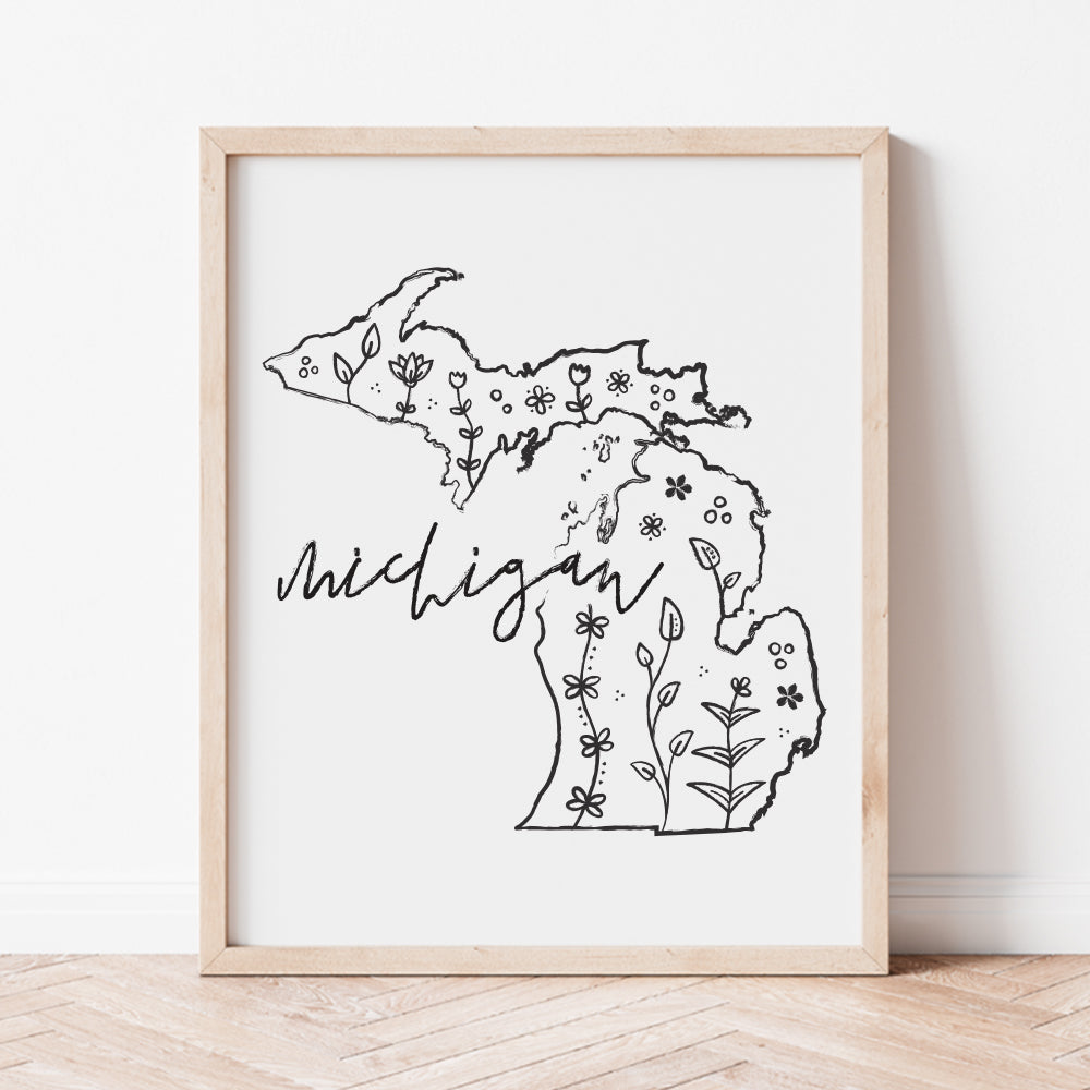 michigan wall art