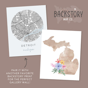 detroit michigan wall art