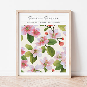 michigan state flower peach blossom