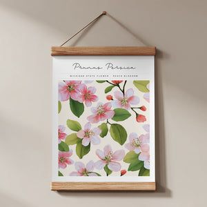 michigan floral wall art