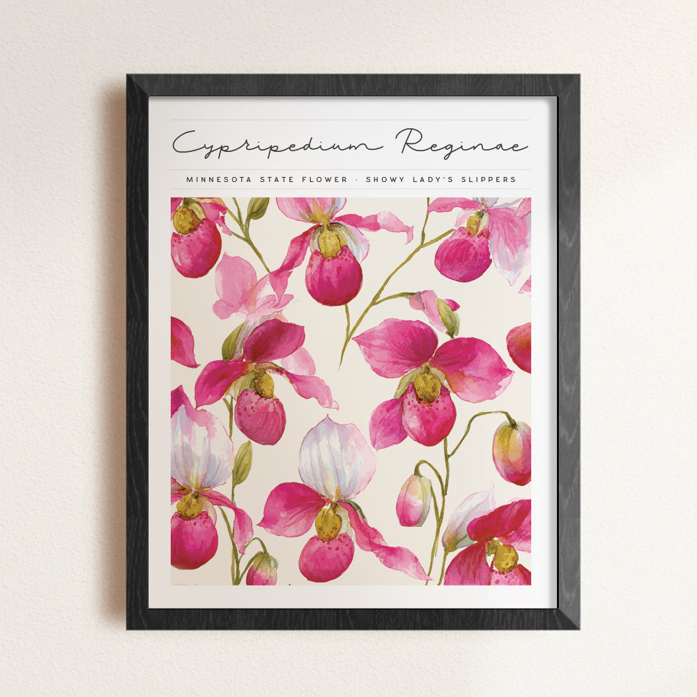 minnesota state flower poster