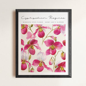 minnesota state flower poster