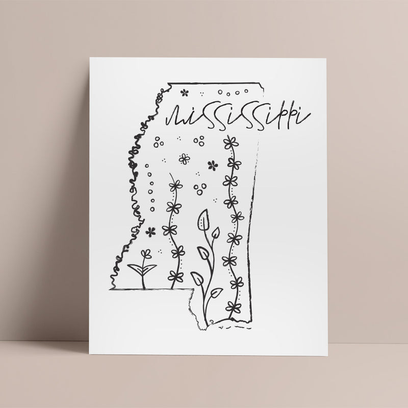 mississippi outline