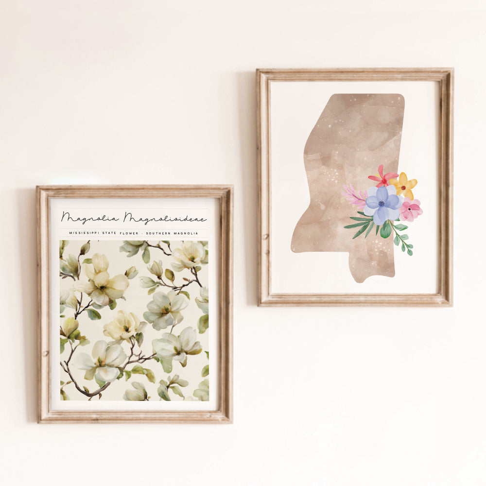 mississippi floral posters