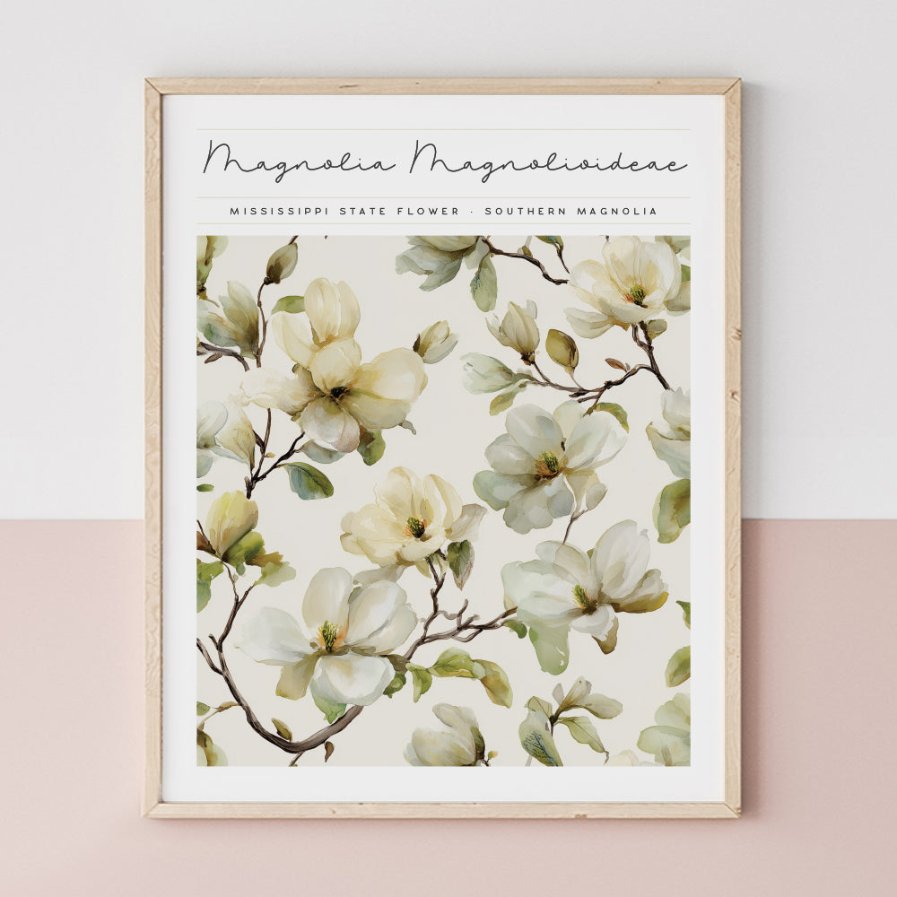 mississippi state flower wall art