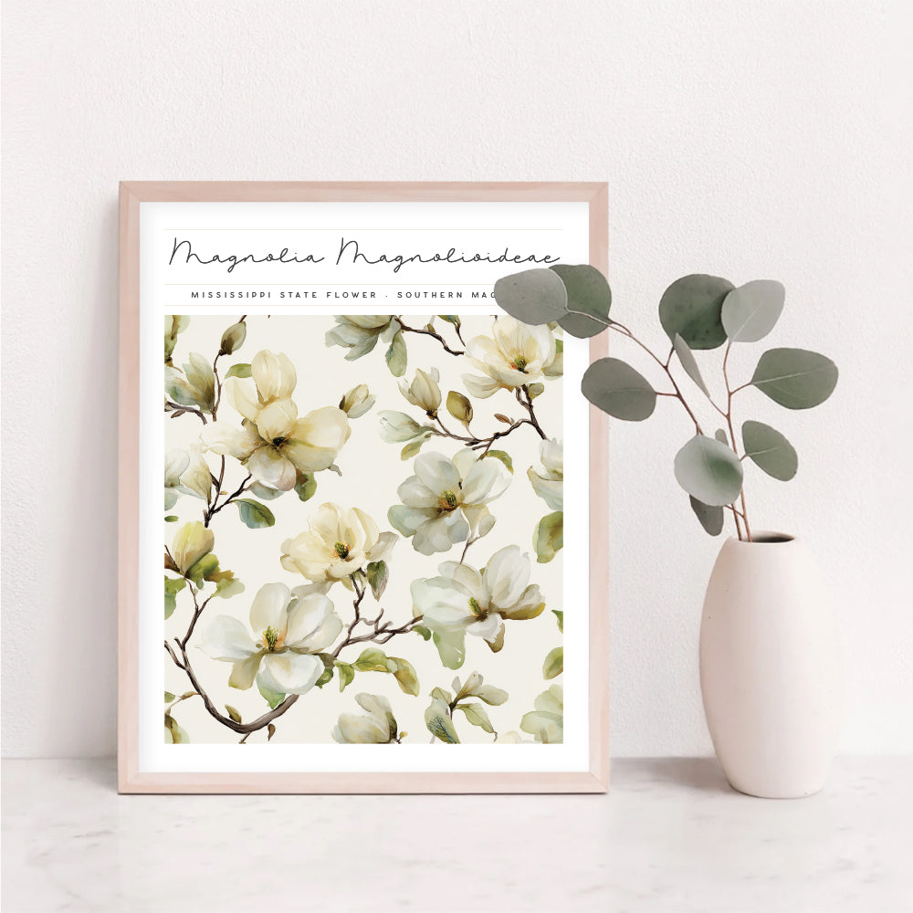 mississippi state flower wall art