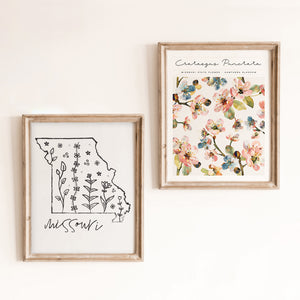 missouri floral wall art