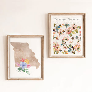 missouri floral posters