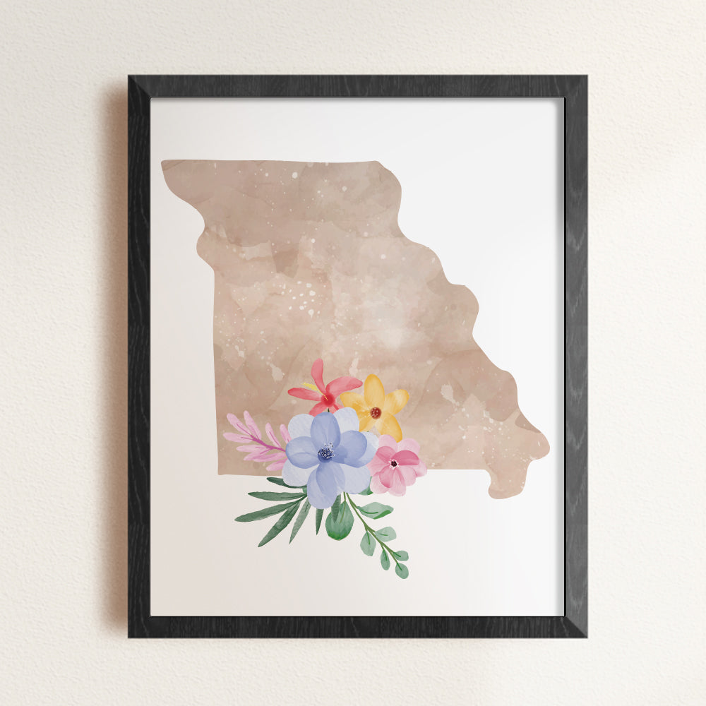 floral art print missouri