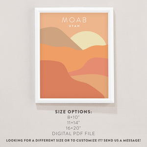moab utah poster