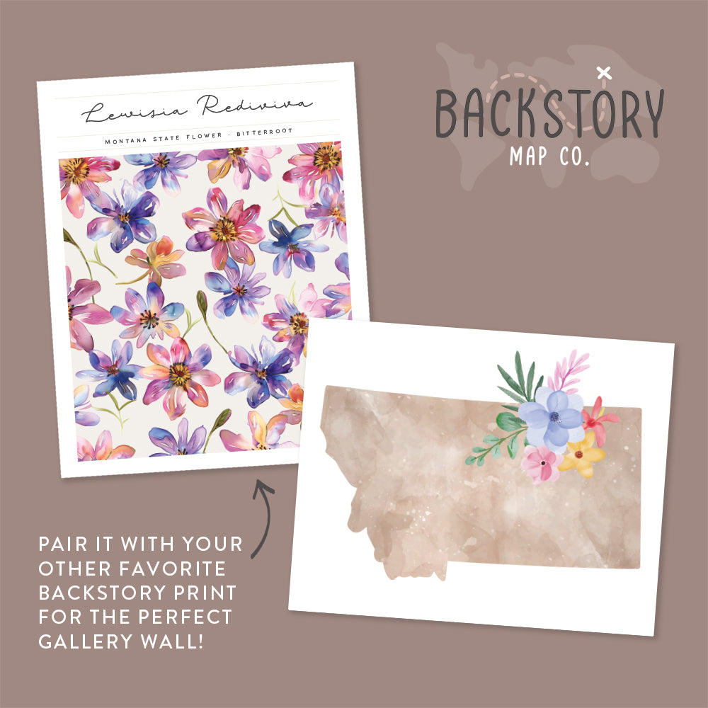 watercolor floral wall art