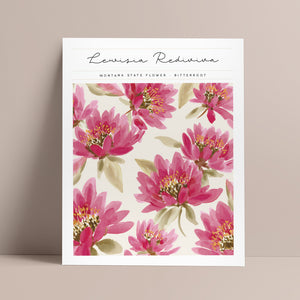 montana state flower wall art