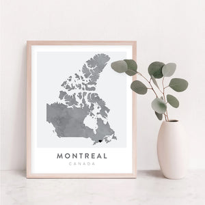 montreal map poster