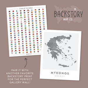 mykonos art print 