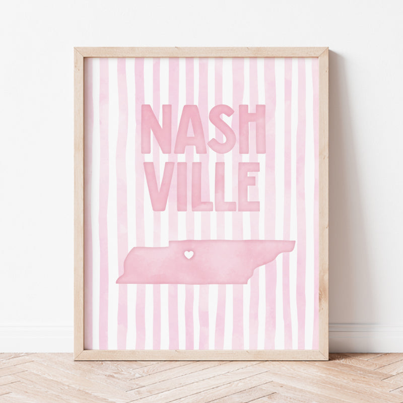 pink nashville poster