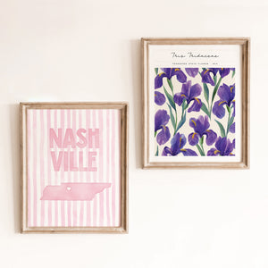 Nashville Tennessee Pink Pastel Poster