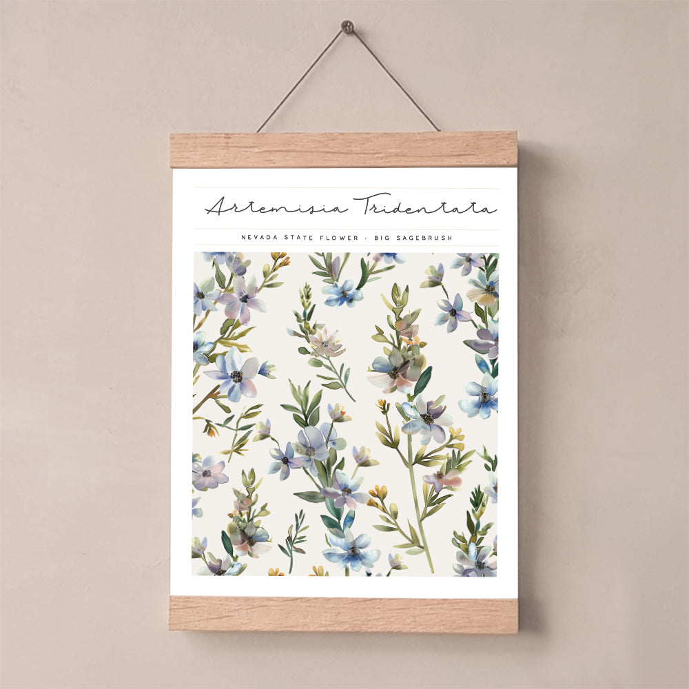 nevada state flower wall art