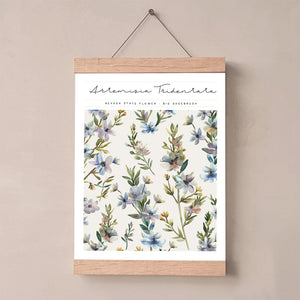 nevada state flower wall art