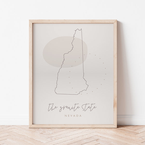 New Hampshire State Nickname Poster | Backstory Map Co.