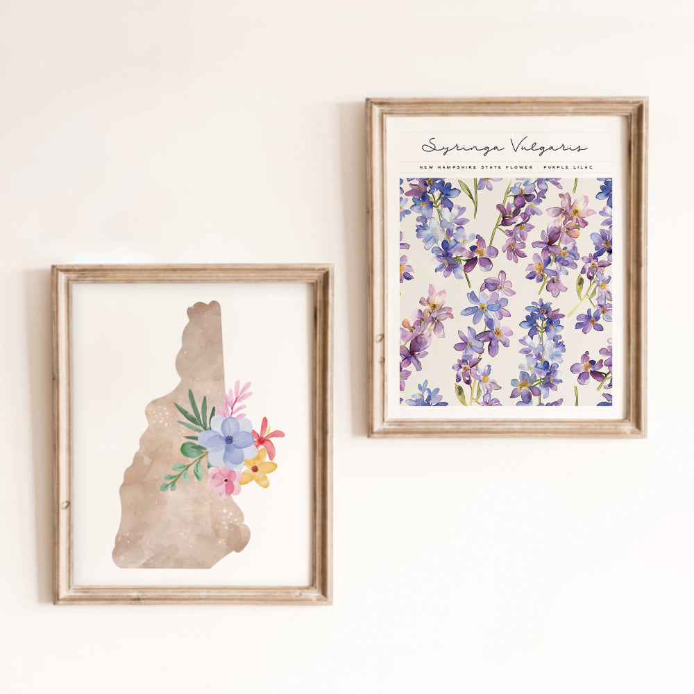 new hampshire floral wall art
