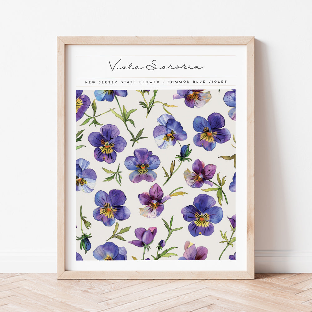 new jersey state flower wall art