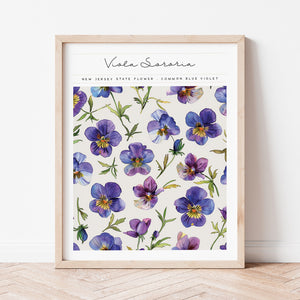 new jersey state flower wall art