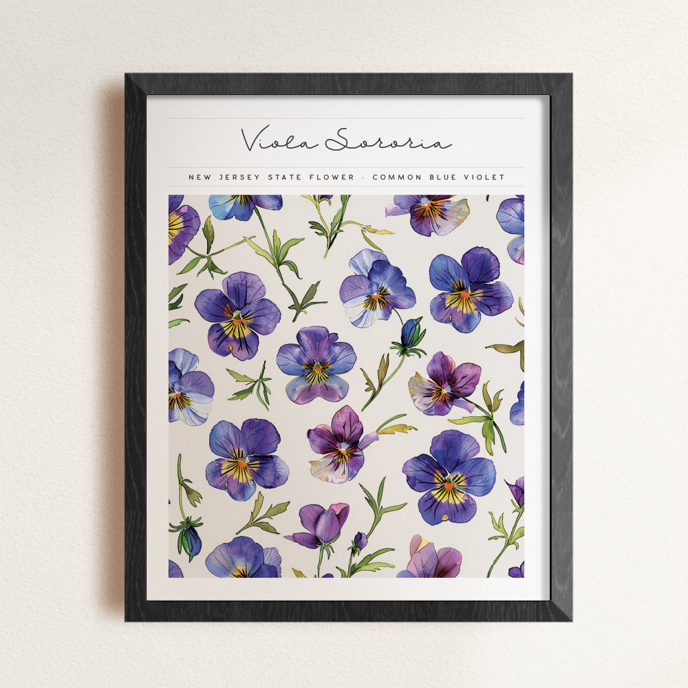 new jersey state flower wall art