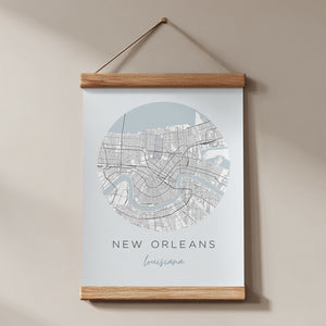 new orleans map poster