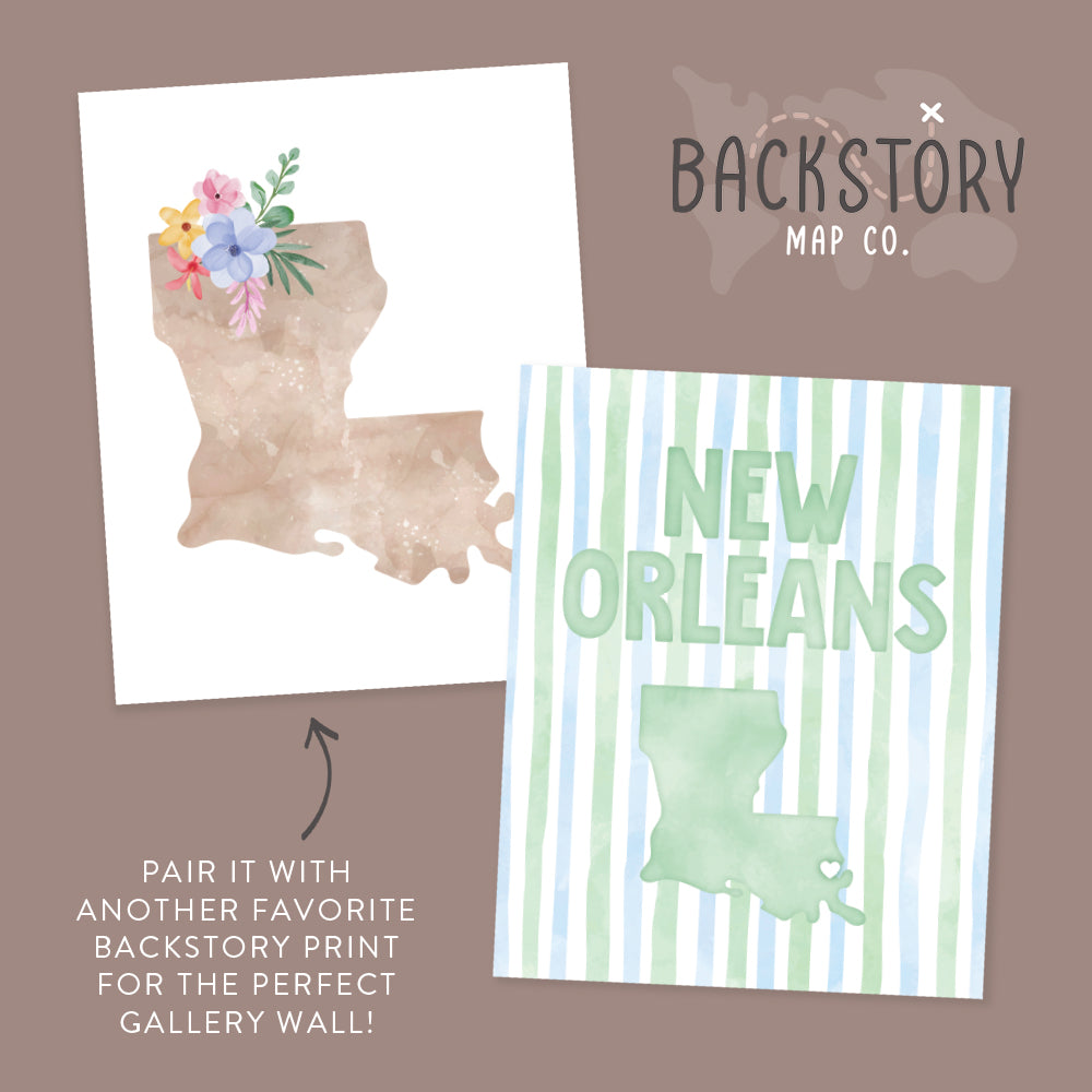 cute louisiana art prints