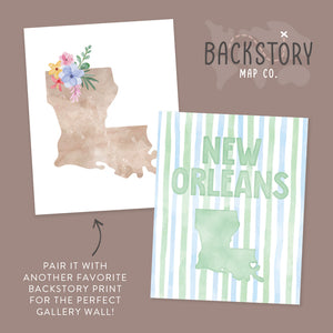 cute louisiana art prints