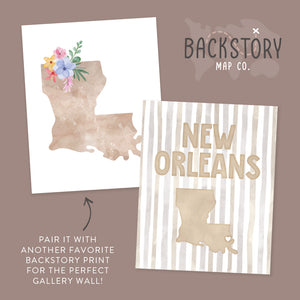New Orleans Louisiana Poster · New Orleans Wall Art