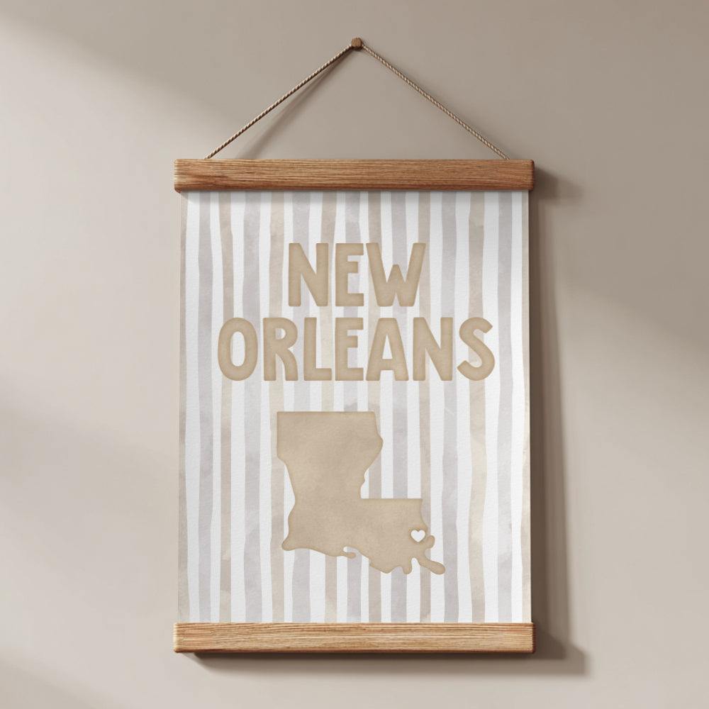 New Orleans Louisiana Poster · New Orleans Wall Art