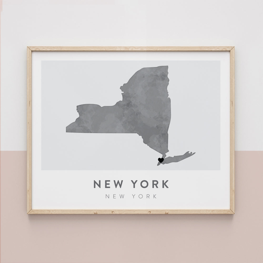 nyc map poster