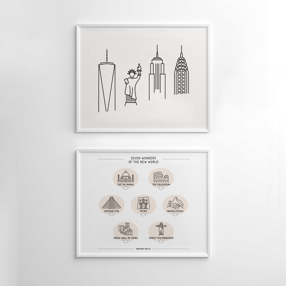 new york city map poster